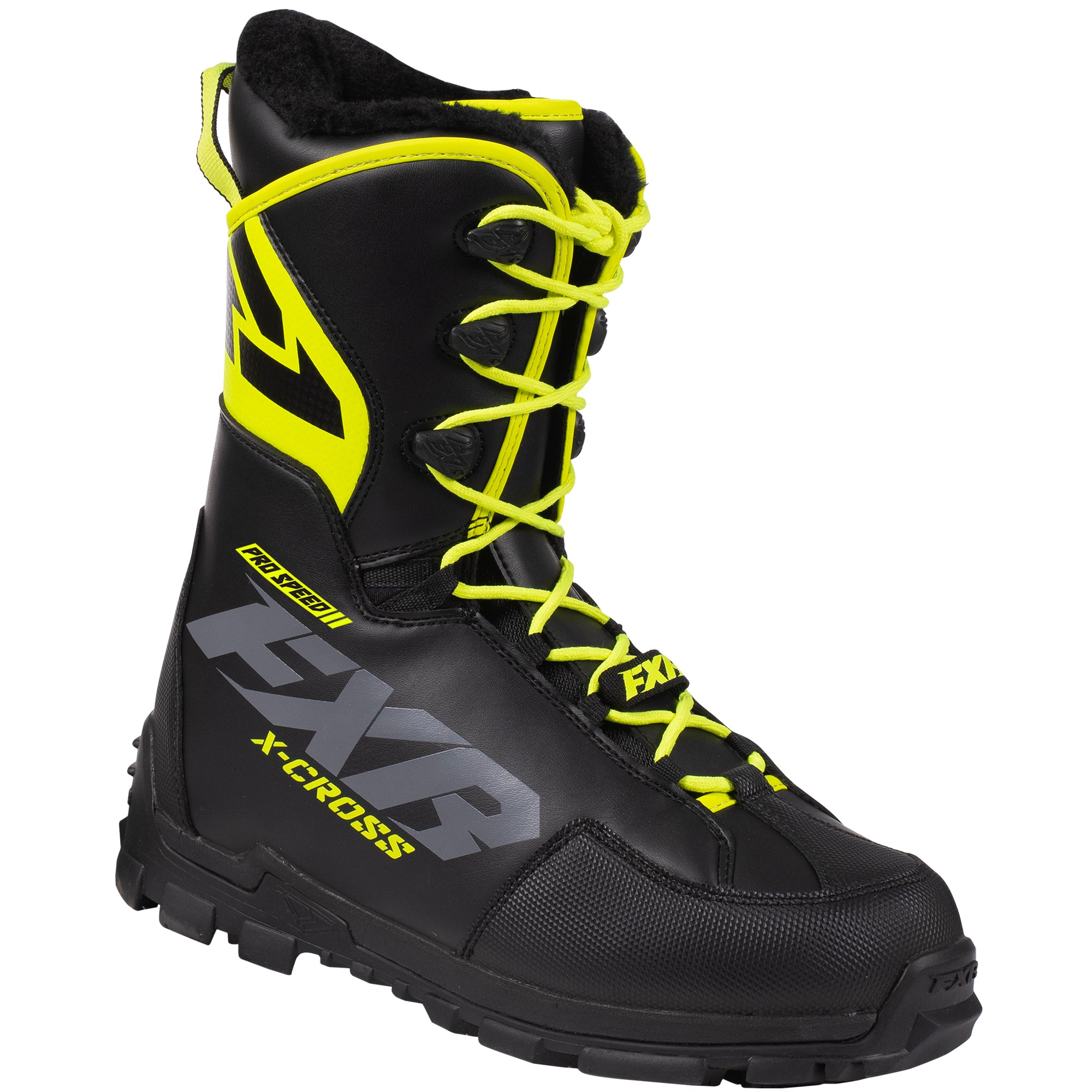 FXR X-Cross Pro Speed Adult Snow Boots Black/Hi-Vis | eBay