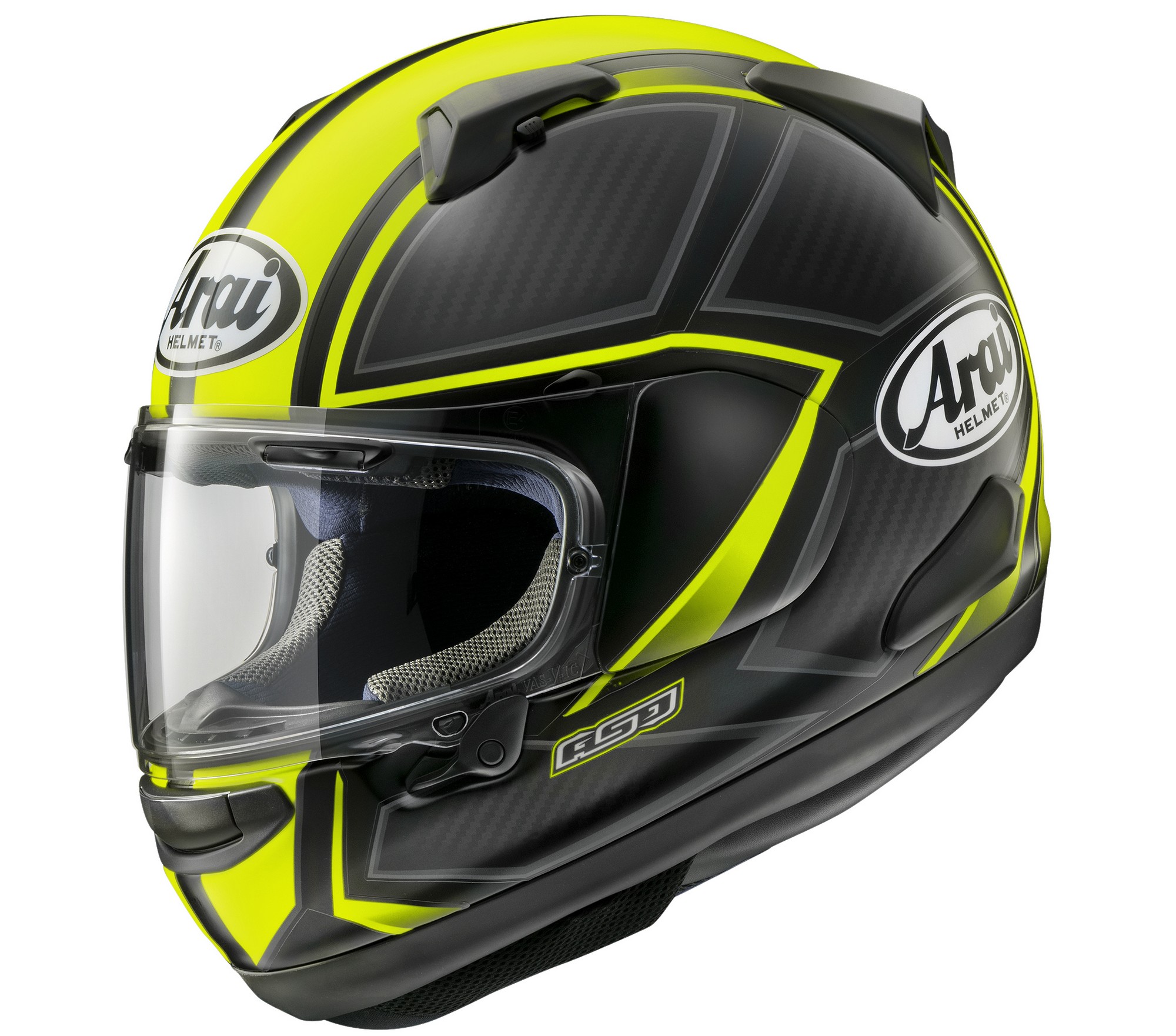 Arai Quantum-X Spine Motorcycle Helmet (M2020D) Fluo Yellow | eBay