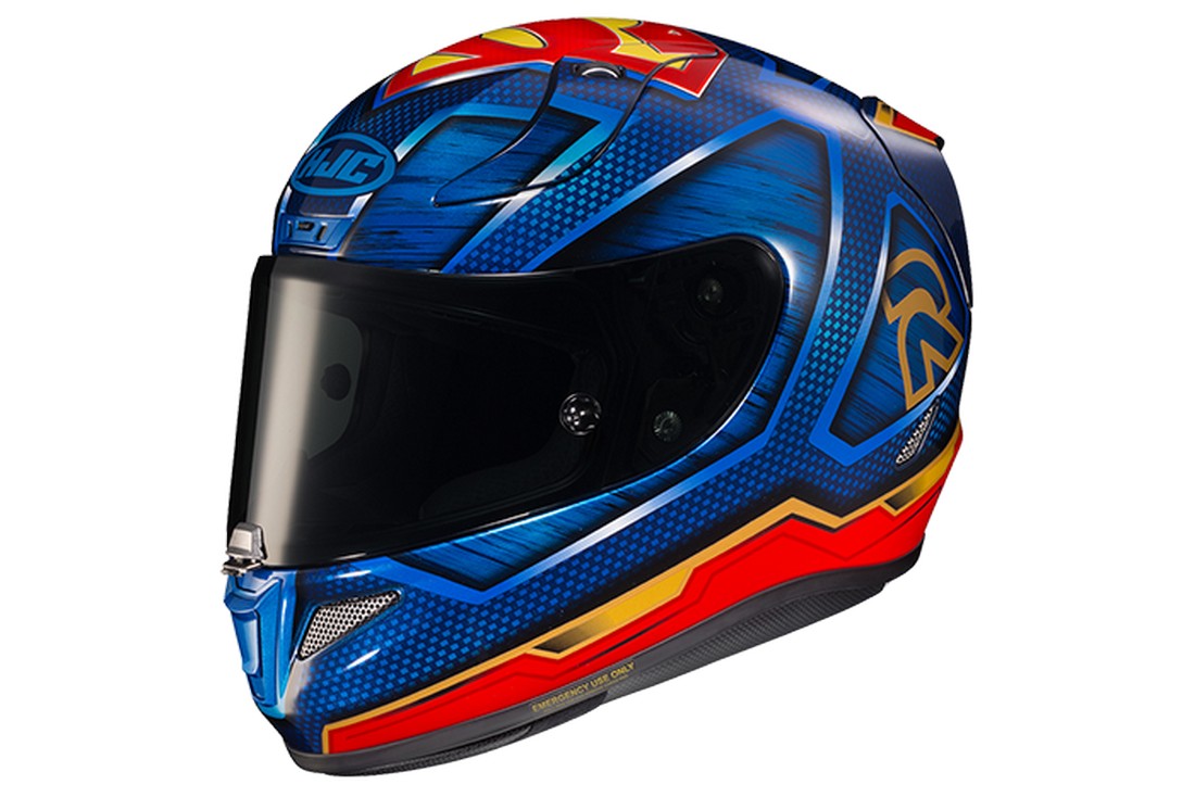 HJC RPHA 11 Pro Superman Motorcycle Helmet Blue/Red | eBay