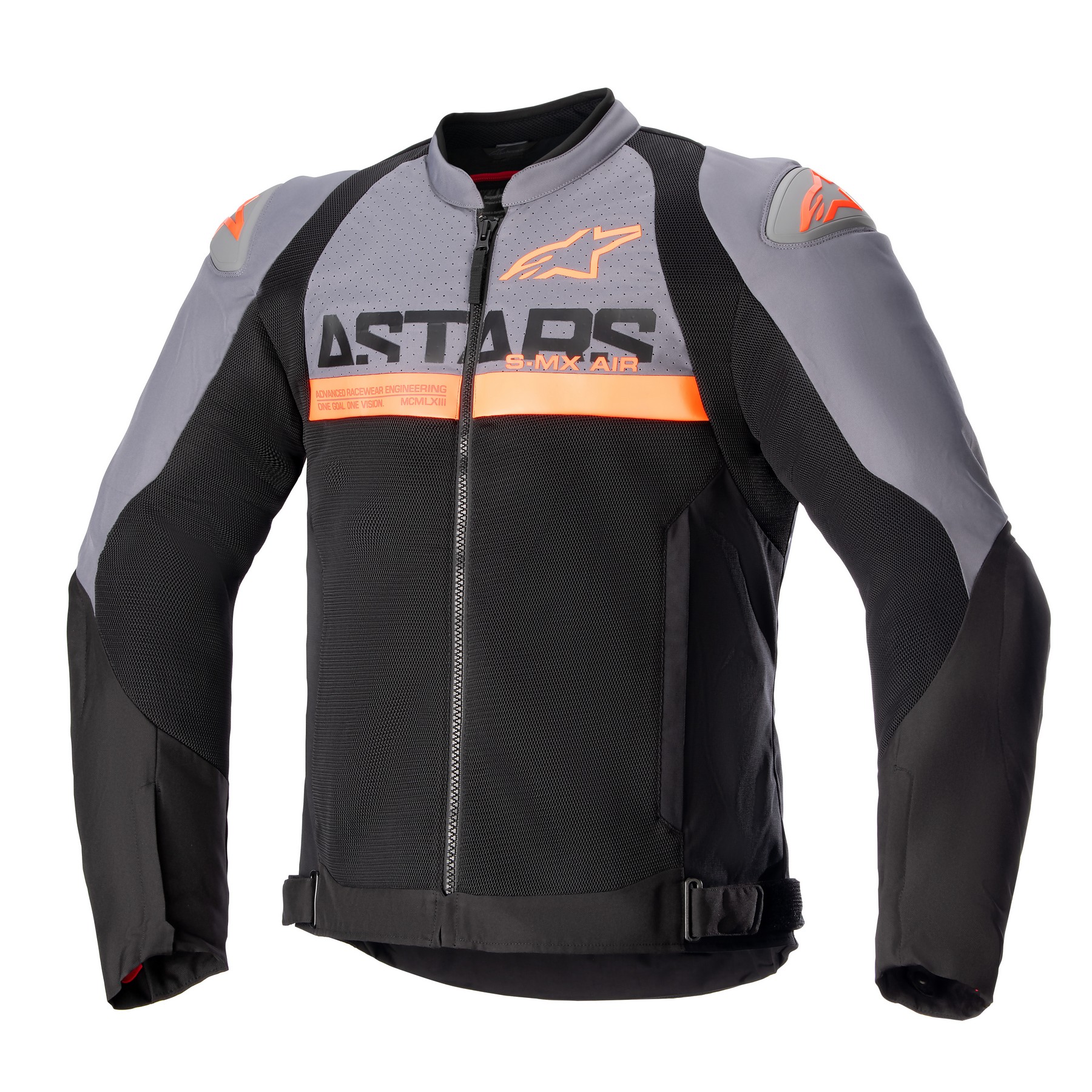 Alpinestars SMX Air Mens Textile Motorcycle Jacket Gray/Black/Orange